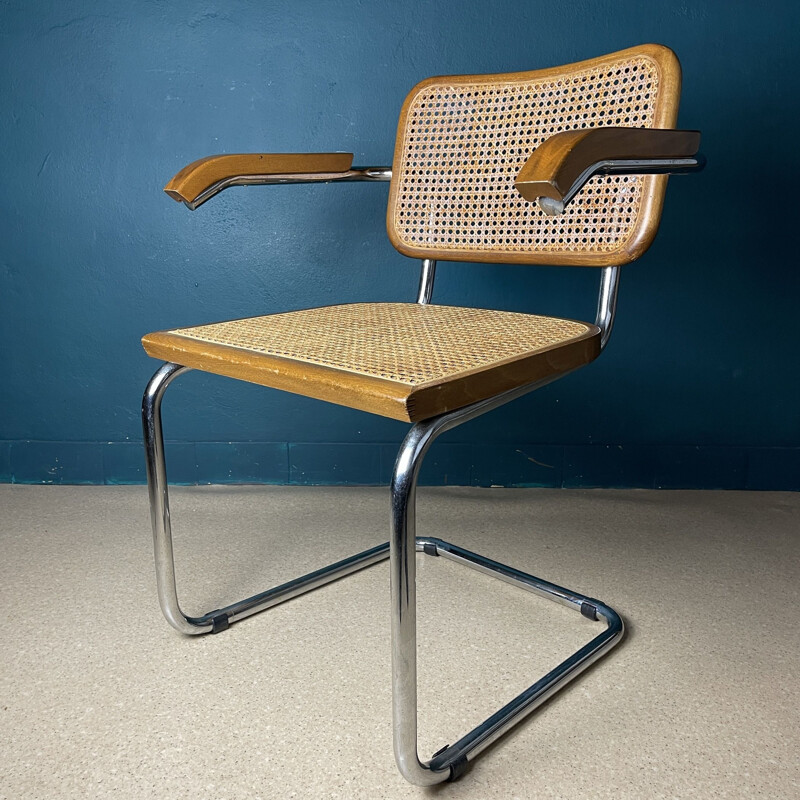 Chaise Cesca B32 vintage de Marcel Breuer, Italie 1980