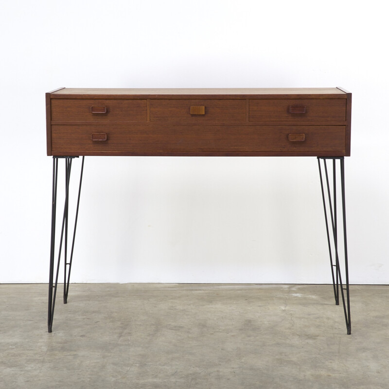 Danish teak sideboard with 4 drawers - 1960s