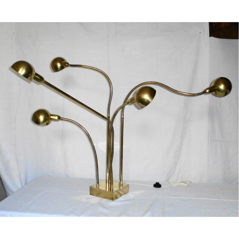 Vintage Hydra floor lamp by Pierre Folie for Charpentier, 1970s