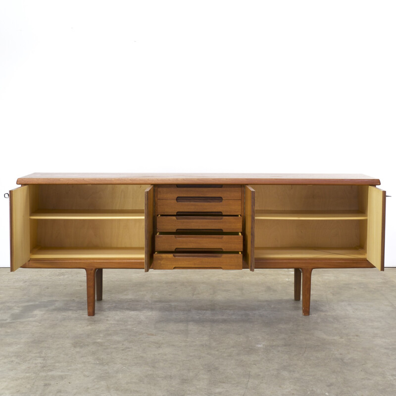 Mid century teak low sideboard - 1960s