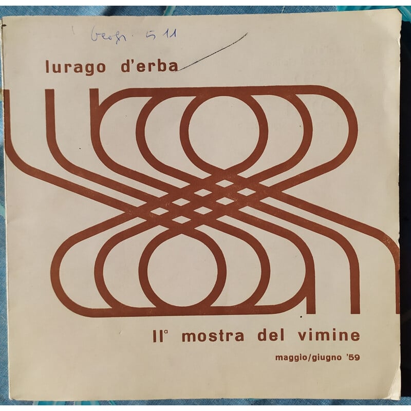 Poltrona vintage in vimini Bp4 di Tito Agnoli per Pierantonio Bonacina, 1959