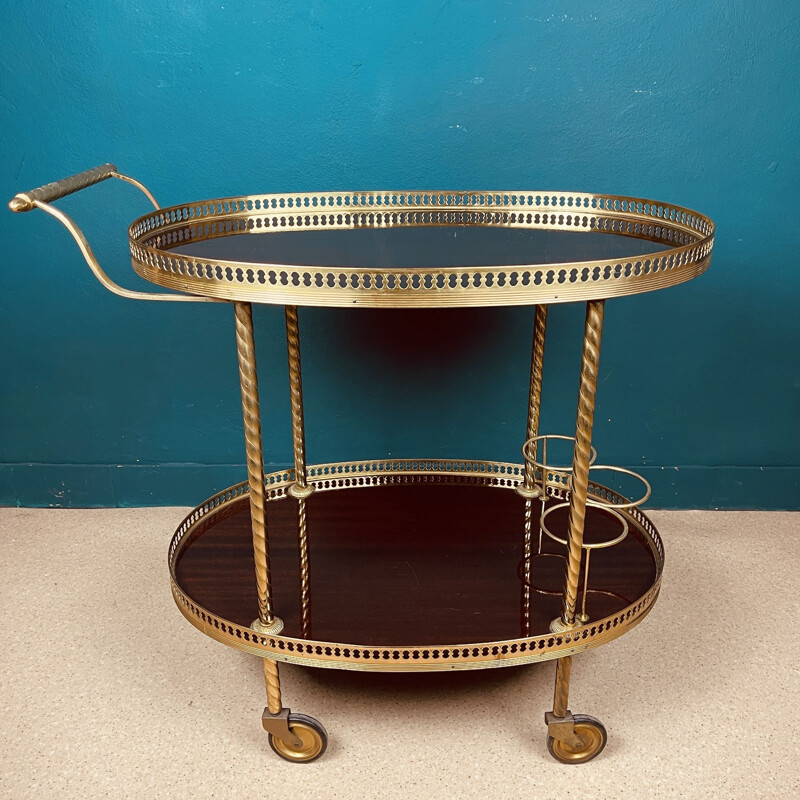 Vintage serving bar trolley, Italy 1960s