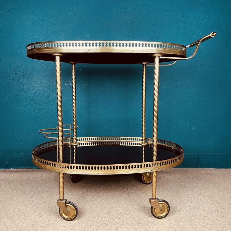 Vintage serving bar trolley, Italy 1960s