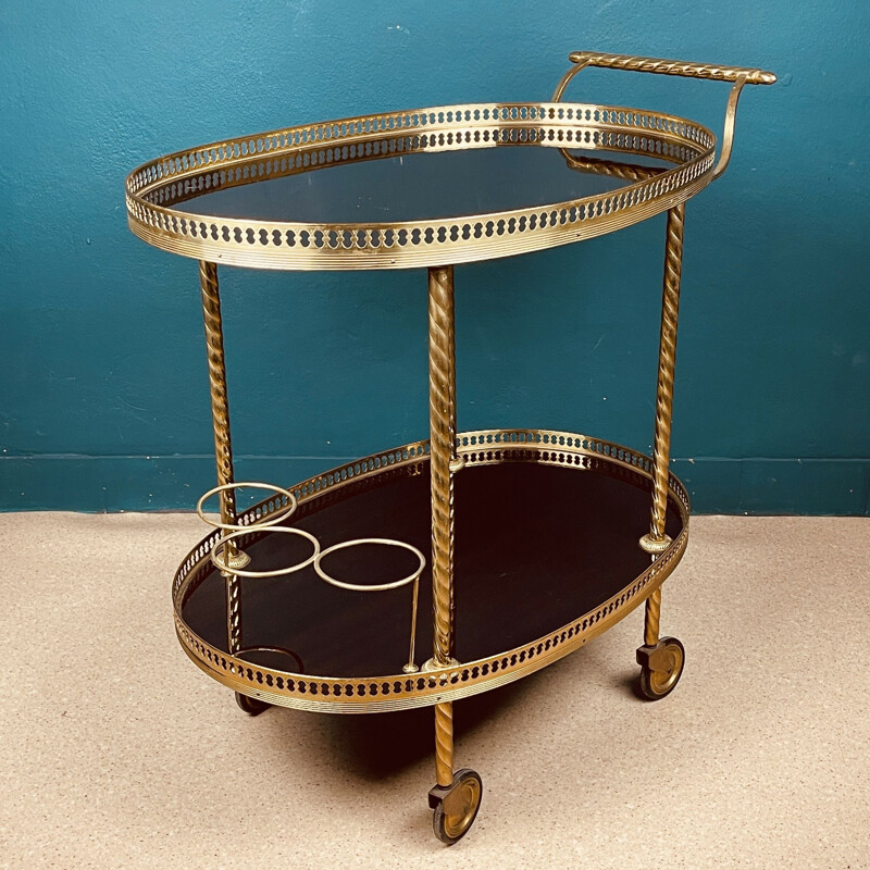 Vintage serving bar trolley, Italy 1960s