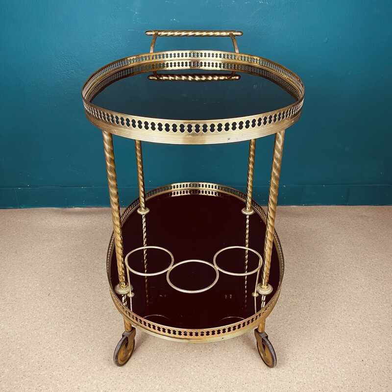 Vintage serving bar trolley, Italy 1960s