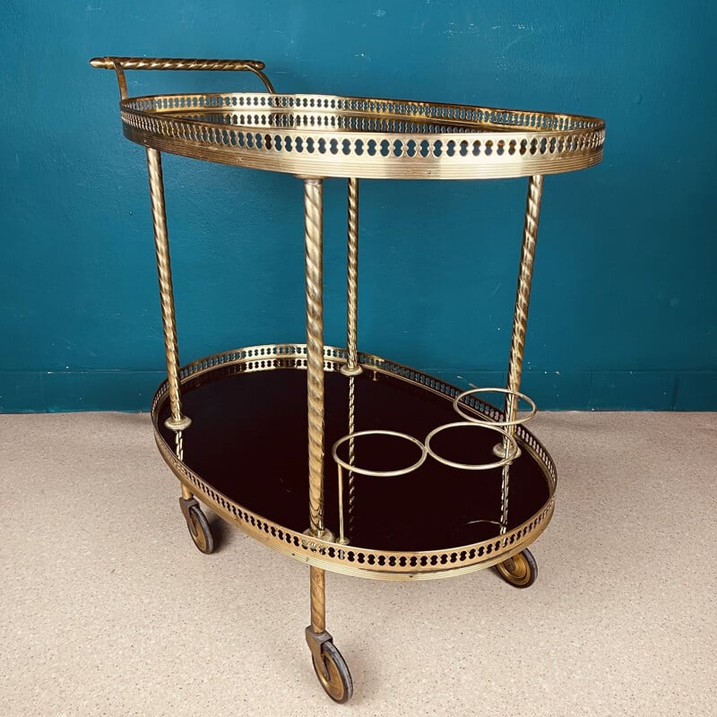 Vintage serving bar trolley, Italy 1960s