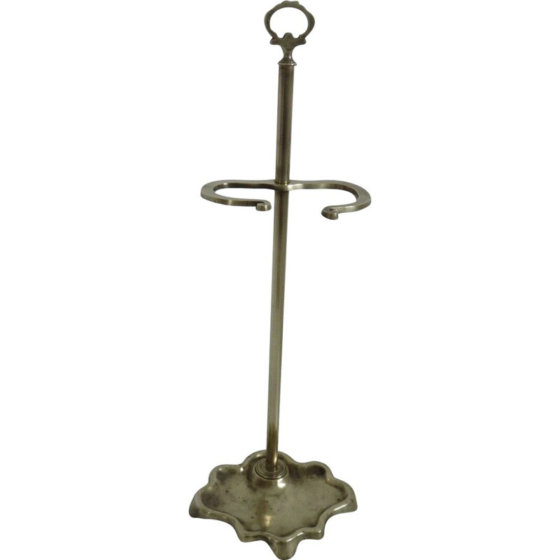 Vintage Art Deco bronze umbrella stand, France 1900s