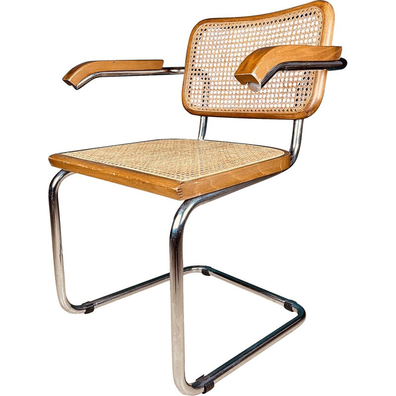 Mid-century Cesca B32 chair by Marcel Breuer, Italy 1980s