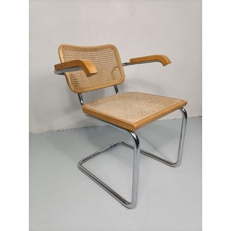 Fauteuil vintage modèle Cesca B64 par Marcel Breuer, 1970