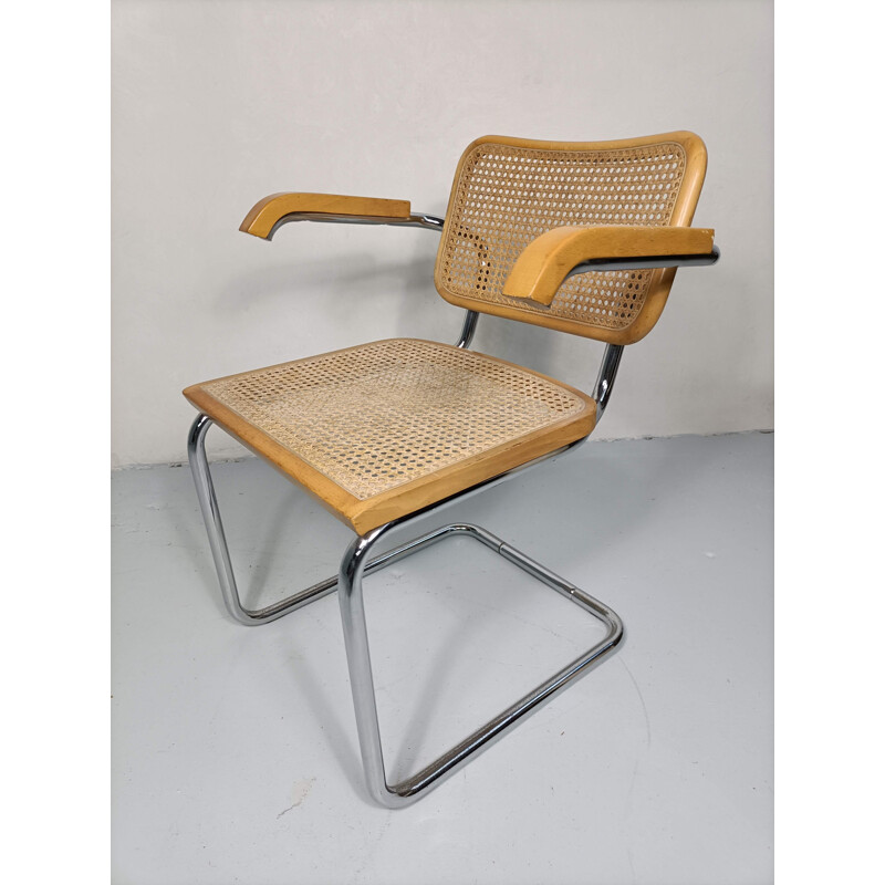 Fauteuil vintage modèle Cesca B64 par Marcel Breuer, 1970