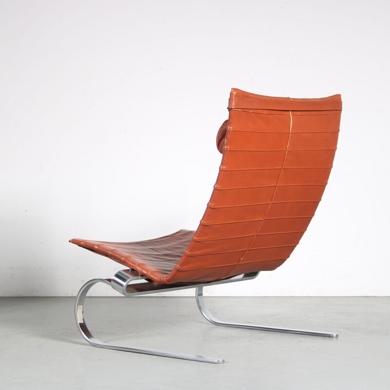 Ein Paar Vintage-Sessel aus verchromtem Metall Pk20 von Poul Kjaerholm für E. Kold Christensen, Dänemark 1960