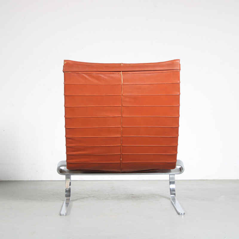 Paire de fauteuils vintage en métal chromé Pk20 de Poul Kjaerholm pour E. Kold Christensen, Danemark 1960