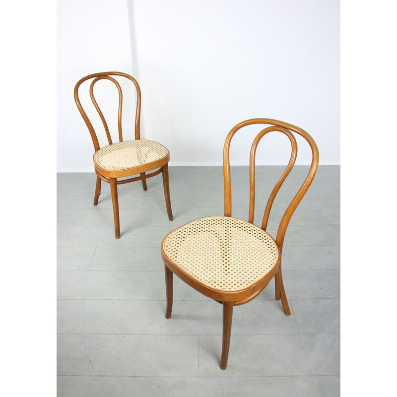 Pair of vintage chairs No.218 by Michael Thonet