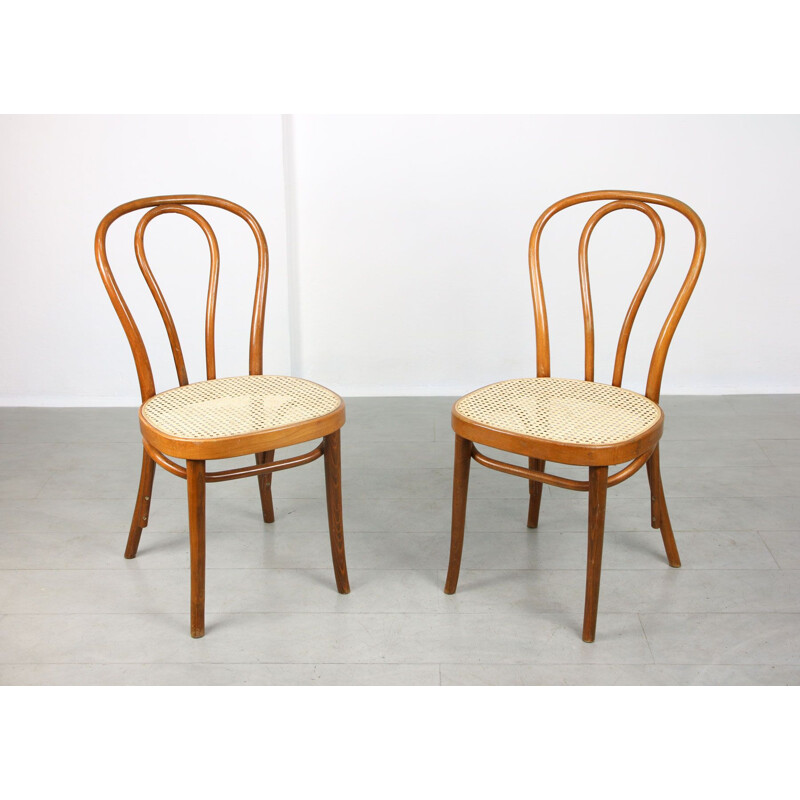 Pair of vintage chairs No.218 by Michael Thonet