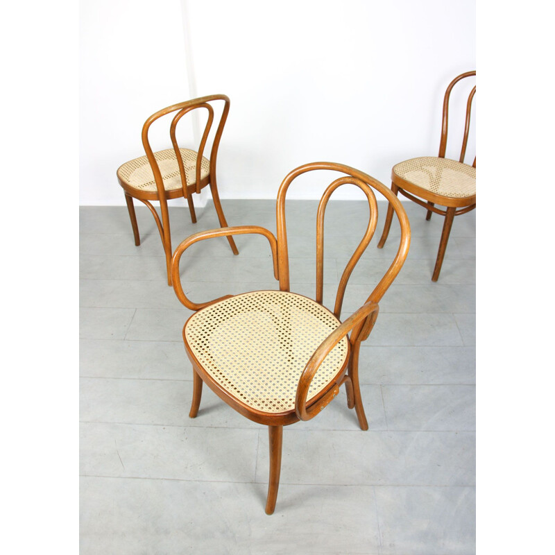 Set di 3 sedie vintage No.218 di Michael Thonet