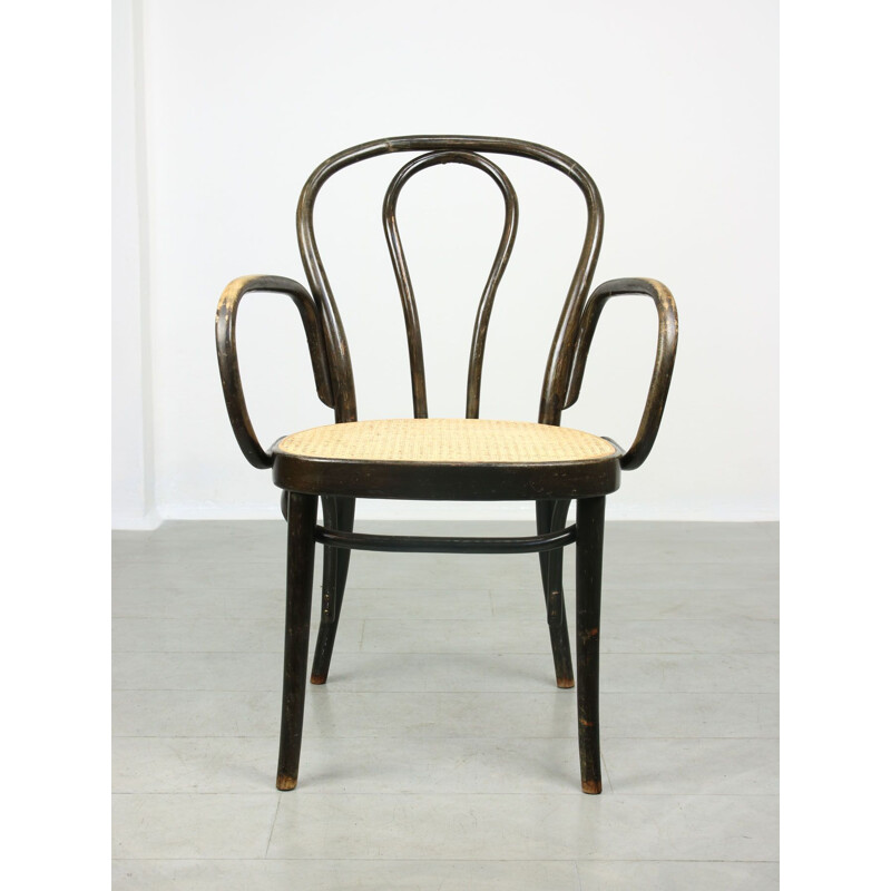 Sedia larga vintage Michael Thonet n. 218