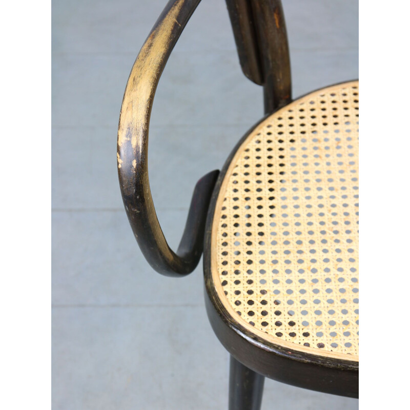 Sedia larga vintage Michael Thonet n. 218