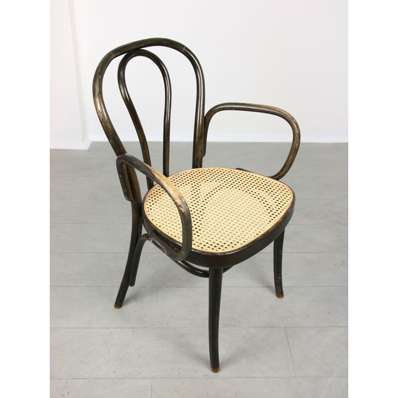 Sedia larga vintage Michael Thonet n. 218