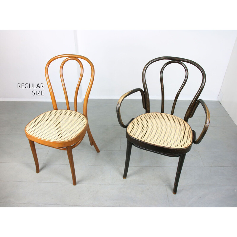 Michael Thonet vintage brede stoel nr.218