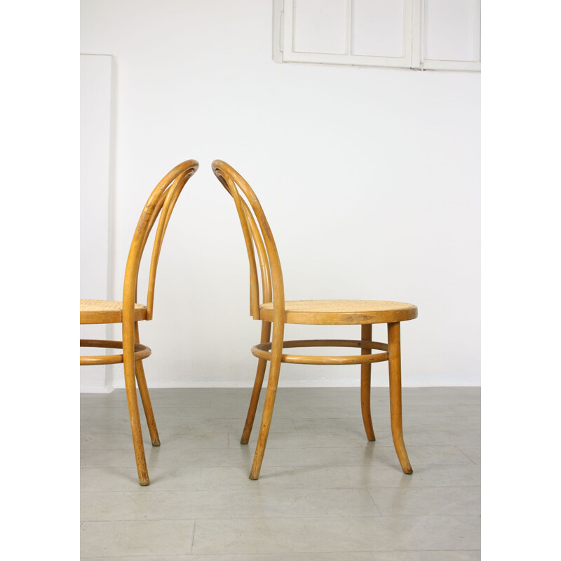 Paar vintage stoelen No.18 "Wide" van Michael Thonet