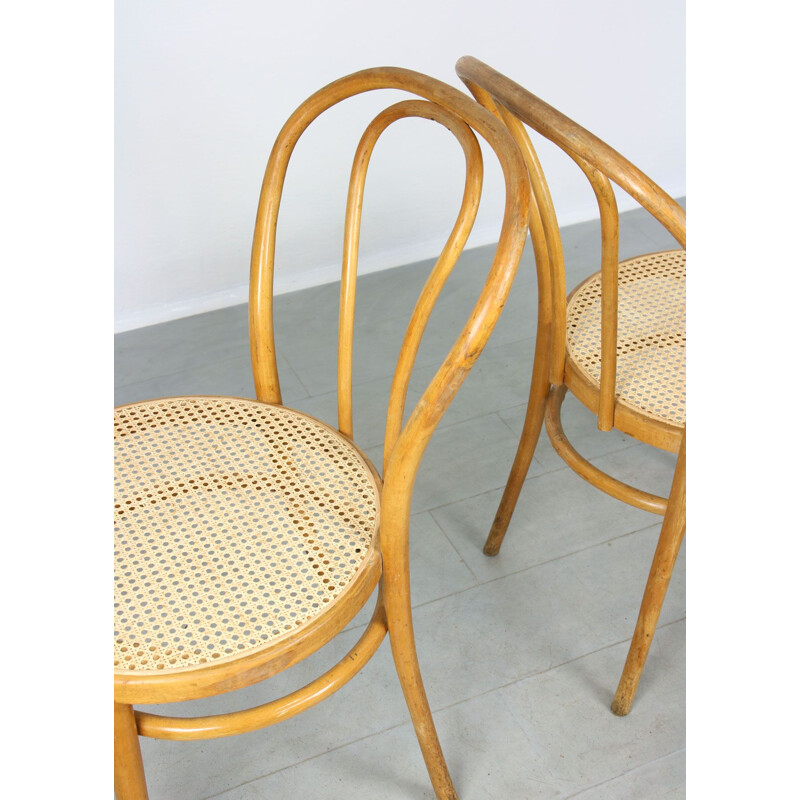 Paar vintage stoelen No.18 "Wide" van Michael Thonet