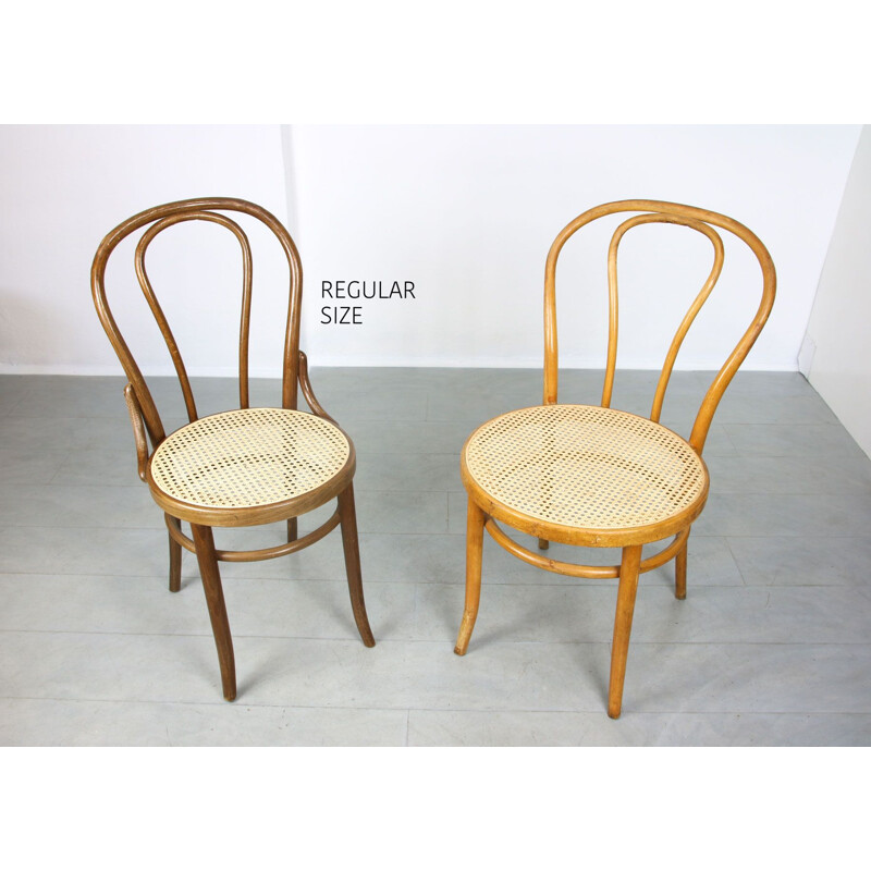 Paar vintage stoelen No.18 "Wide" van Michael Thonet