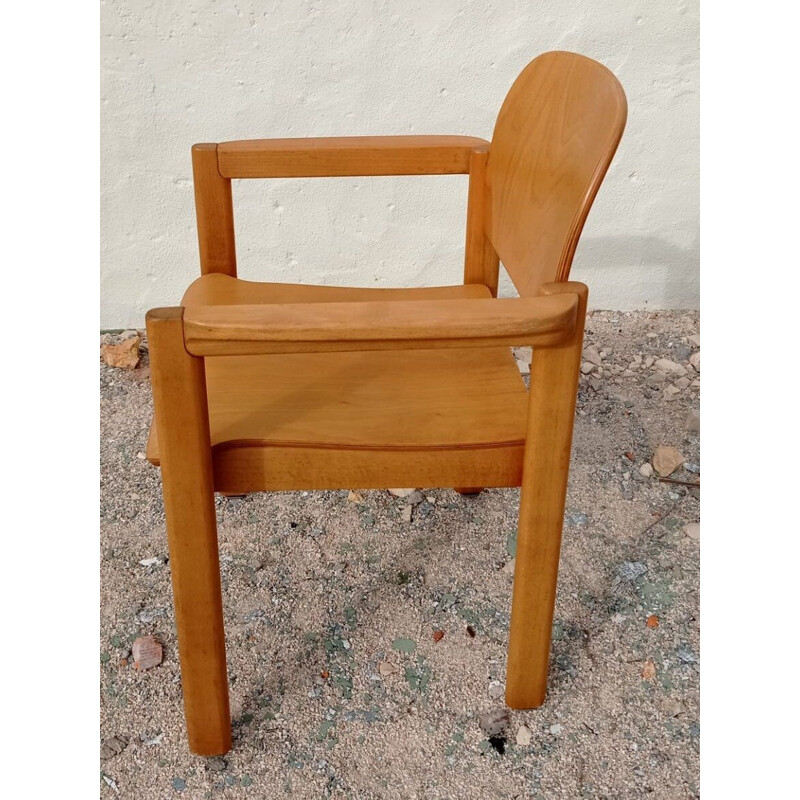 Paar vintage eiken fauteuils, Zwitserland