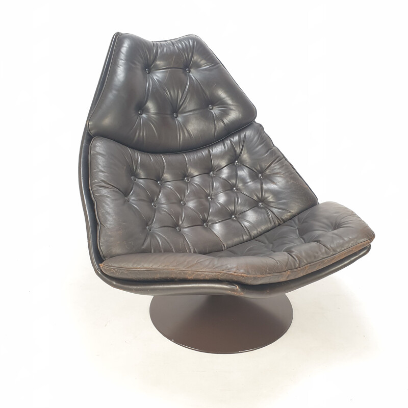 F588 vintage fauteuil met voetenbankje van Geoffrey Harcourt voor Artifort, 1960