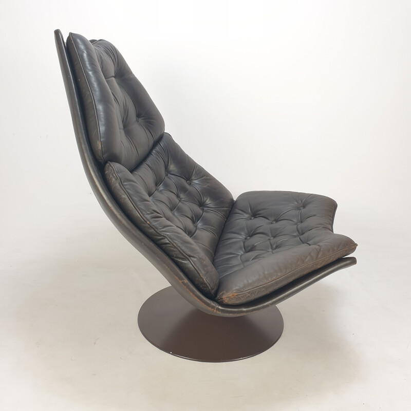 F588 sillón de época con otomana de Geoffrey Harcourt para Artifort, 1960