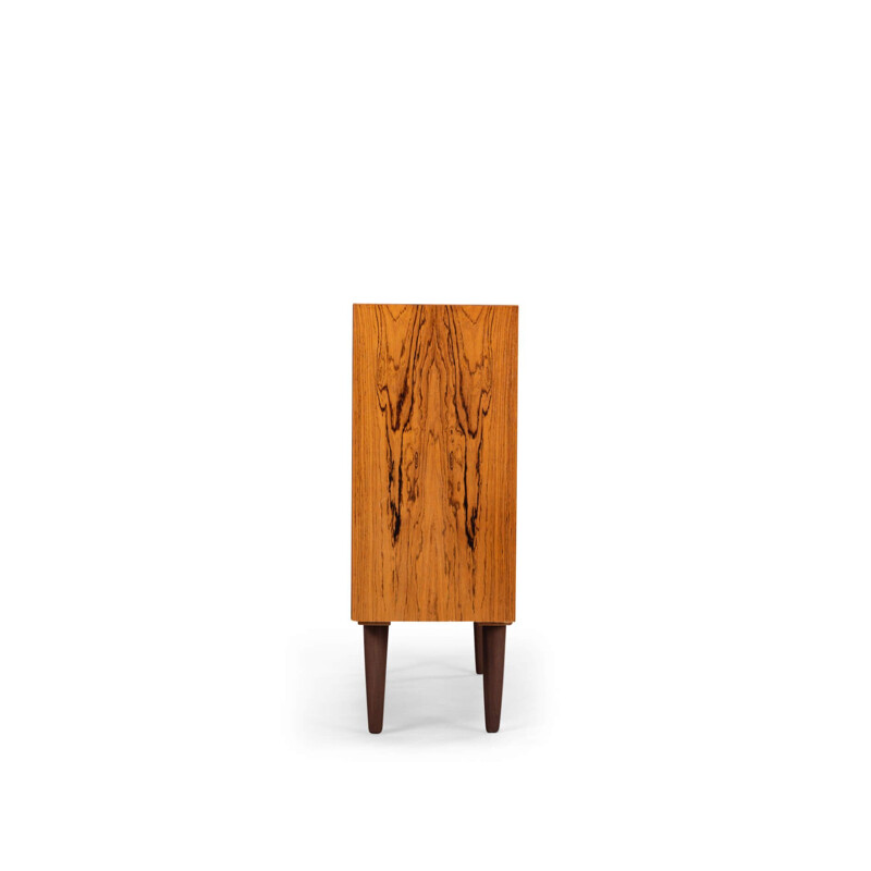 Vintage rosewood bookcase with record rack by Carlo Jensen for Hundevad, 1960s