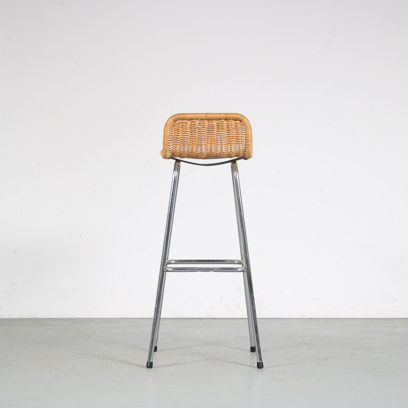 Vintage bar stool by Dirk van Sliedregt for Rohé, Netherlands 1960s