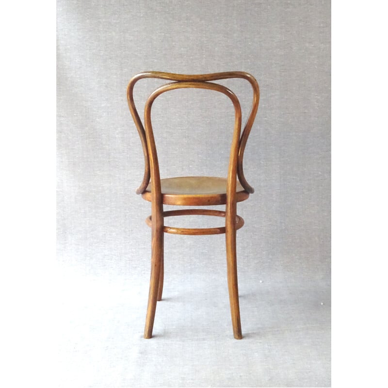 Set of 3 vintage wooden bistro chairs N 55 by Jacob and Joseph Kohn, 1905