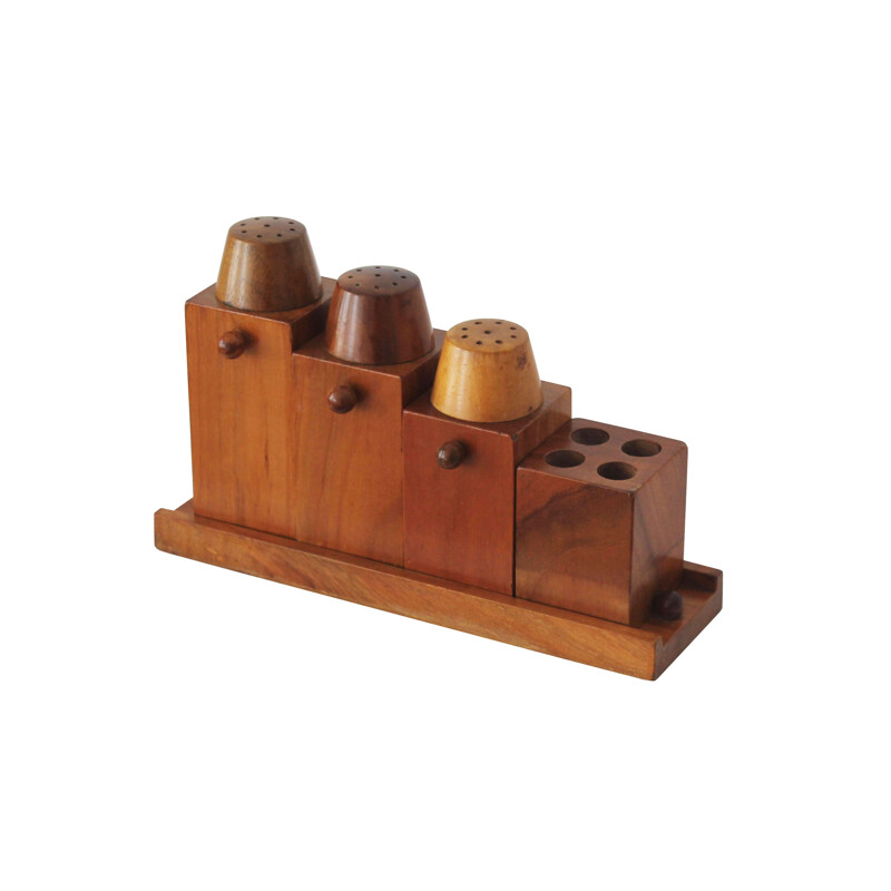 Mid-century condiment set by Krasna Jizba, Czechoslovakia 1950s