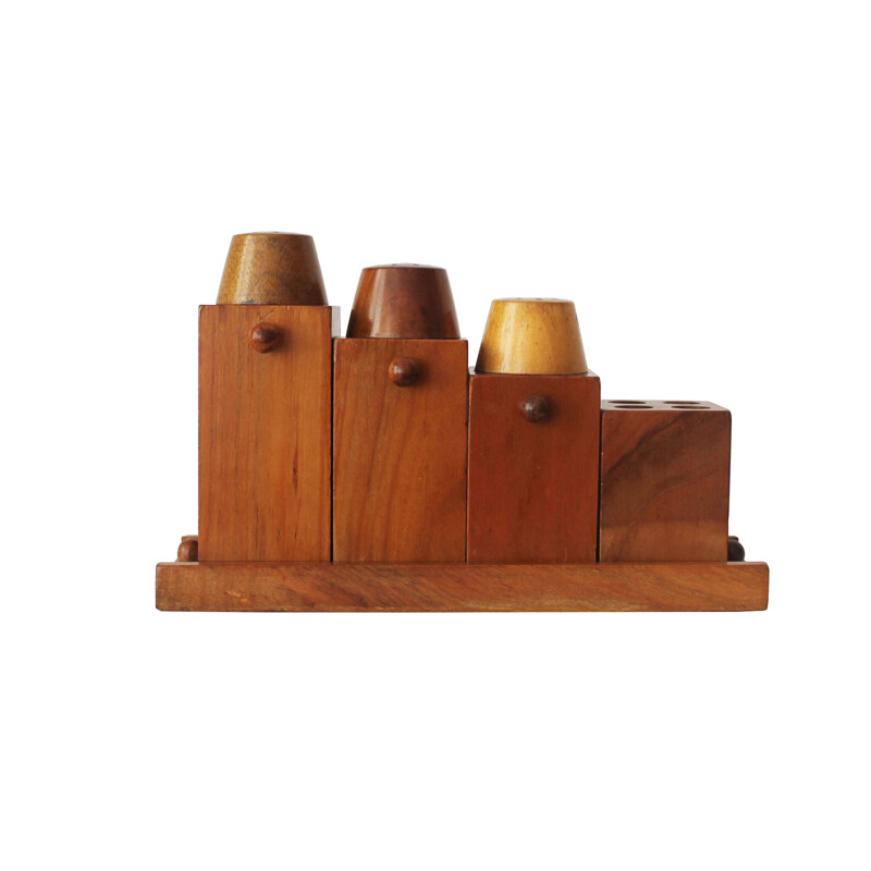 Mid-century condiment set by Krasna Jizba, Czechoslovakia 1950s