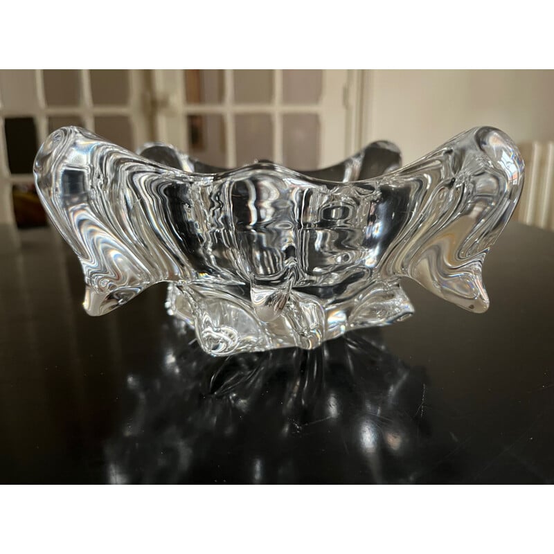 Vintage crystal ashtray, 1970s