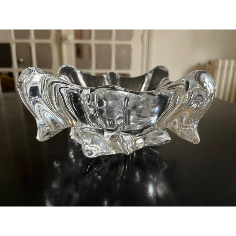 Vintage crystal ashtray, 1970s