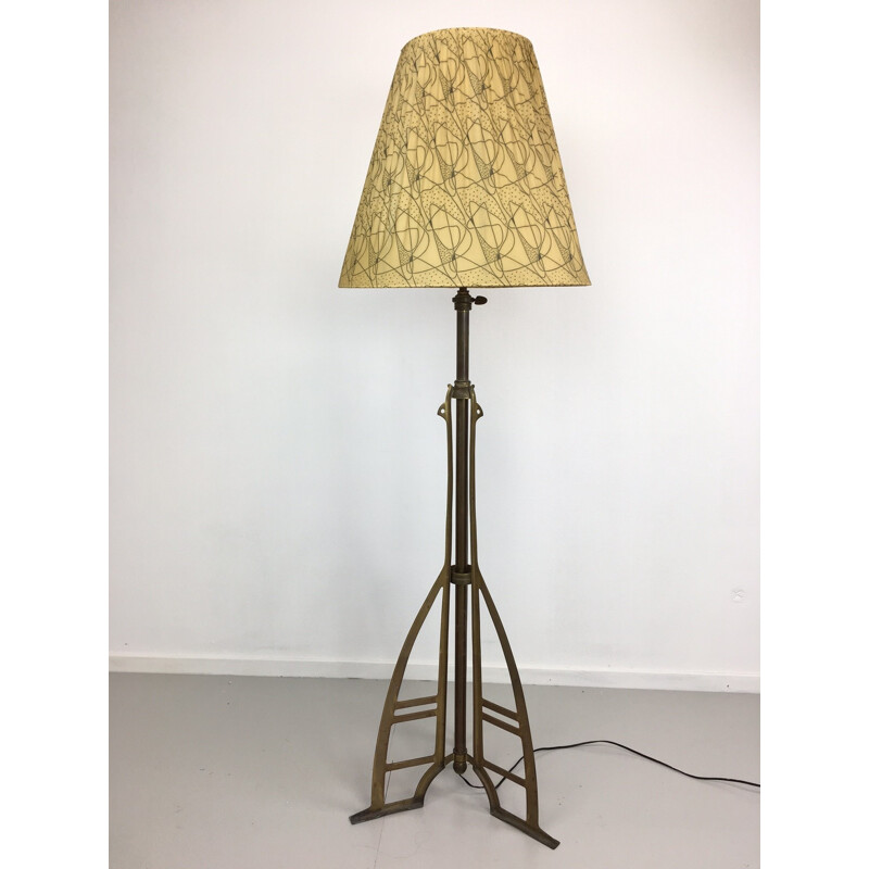 Mid-century brass floor lamp - 1950