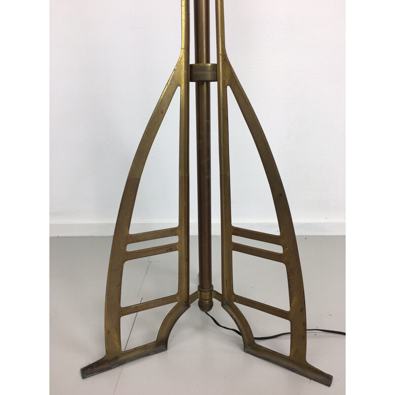 Mid-century brass floor lamp - 1950