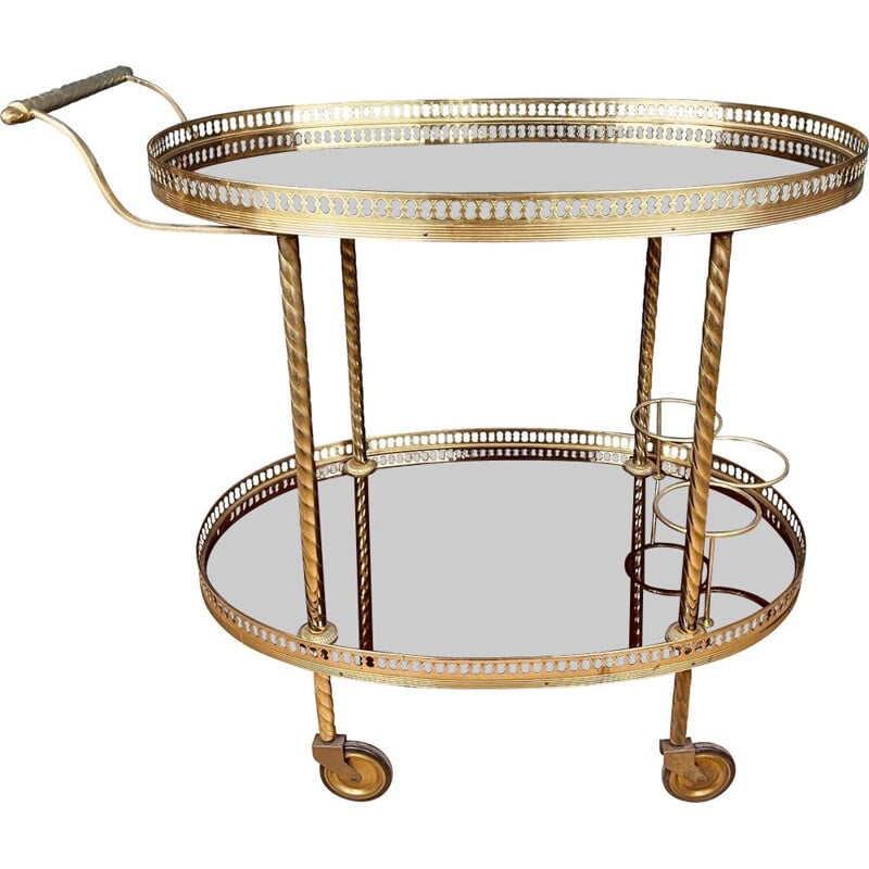 Vintage serving bar trolley, Italy 1960s