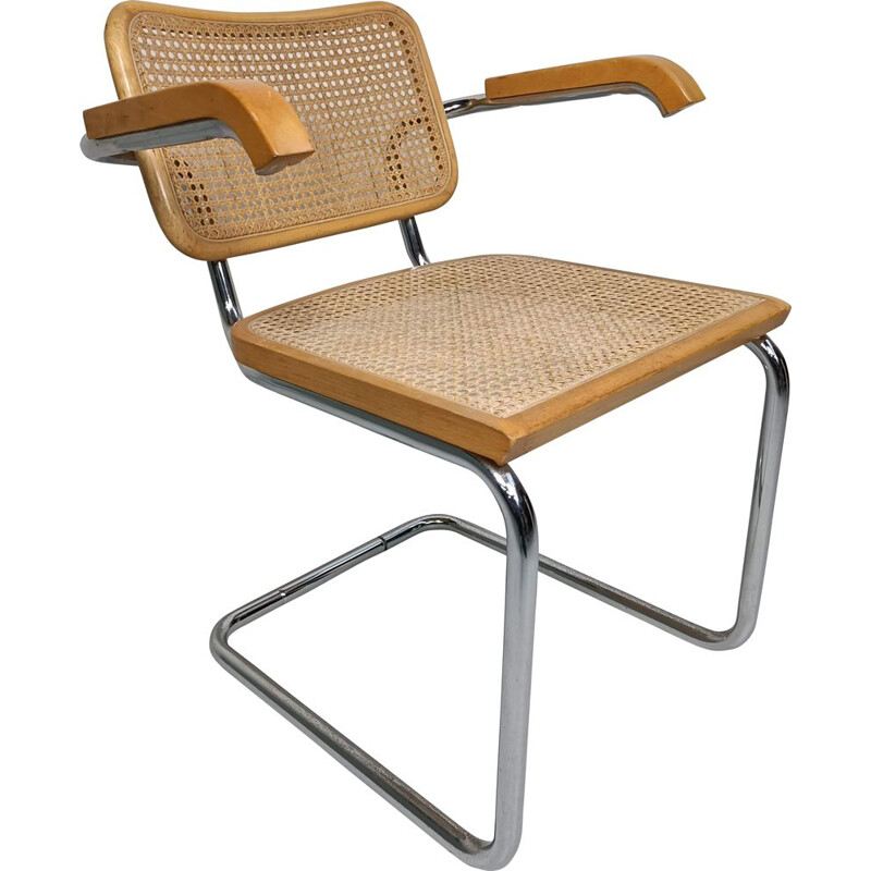 Sillón vintage modelo Cesca B64 de Marcel Breuer, 1970