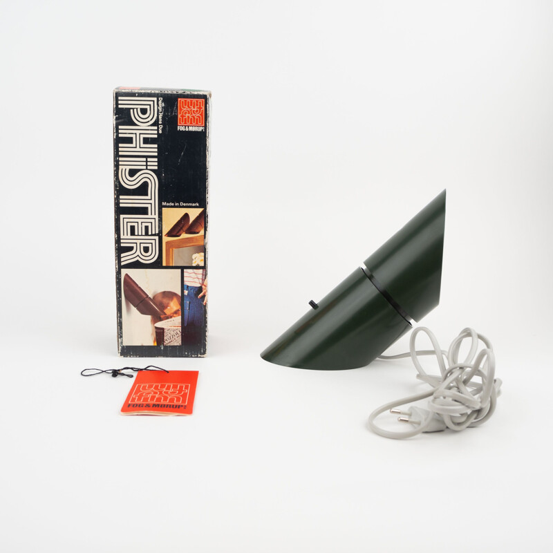 Vintage "Phister" wall lamp by Hans Due for Fog and Morup, 1977