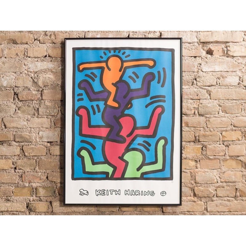 Vintage painting by Keith Haring