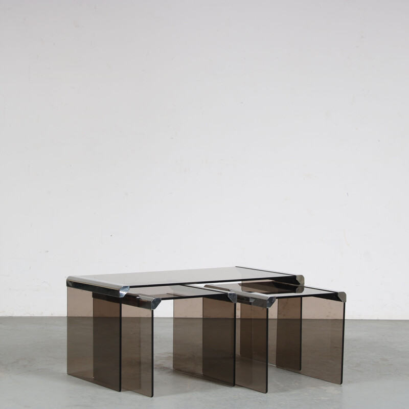 Vintage nesting tables by Pierangelo Gallotti for Gallotti & Radice, Italy 1970s