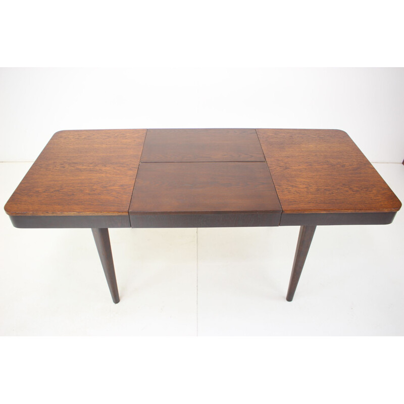 Mid century extendable dining table by Jindřich Halabala, Czechoslovakia 1950