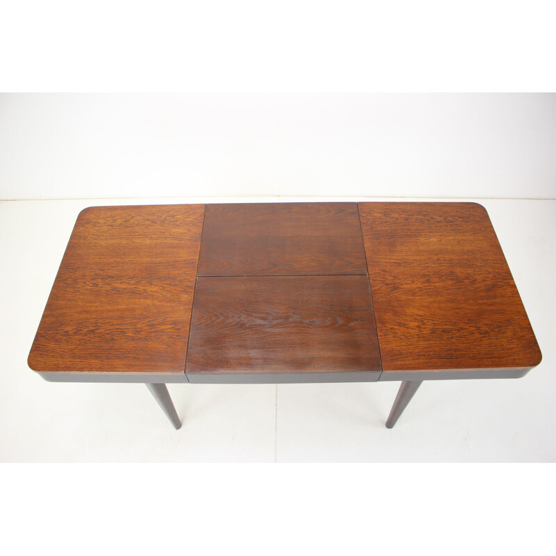 Mid century extendable dining table by Jindřich Halabala, Czechoslovakia 1950