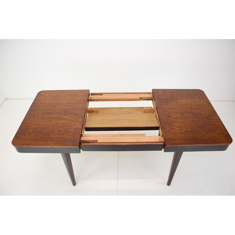 Mid century extendable dining table by Jindřich Halabala, Czechoslovakia 1950