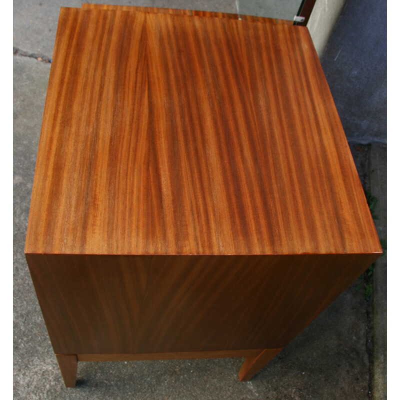 Vintage Uniflex dresser in teak with mirror - 1960s