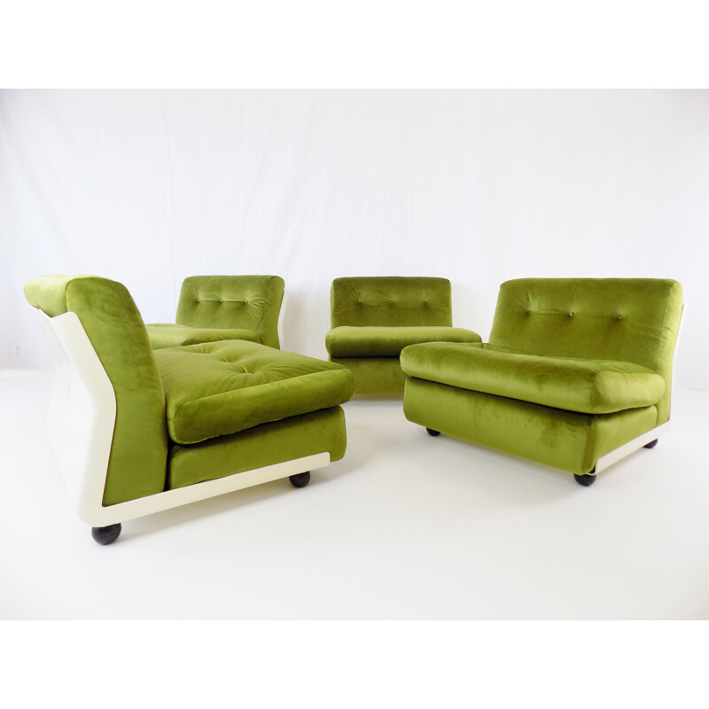 Set of 4 vintage Amanta armchairs by Mario Bellini for C&B Italia, 1963