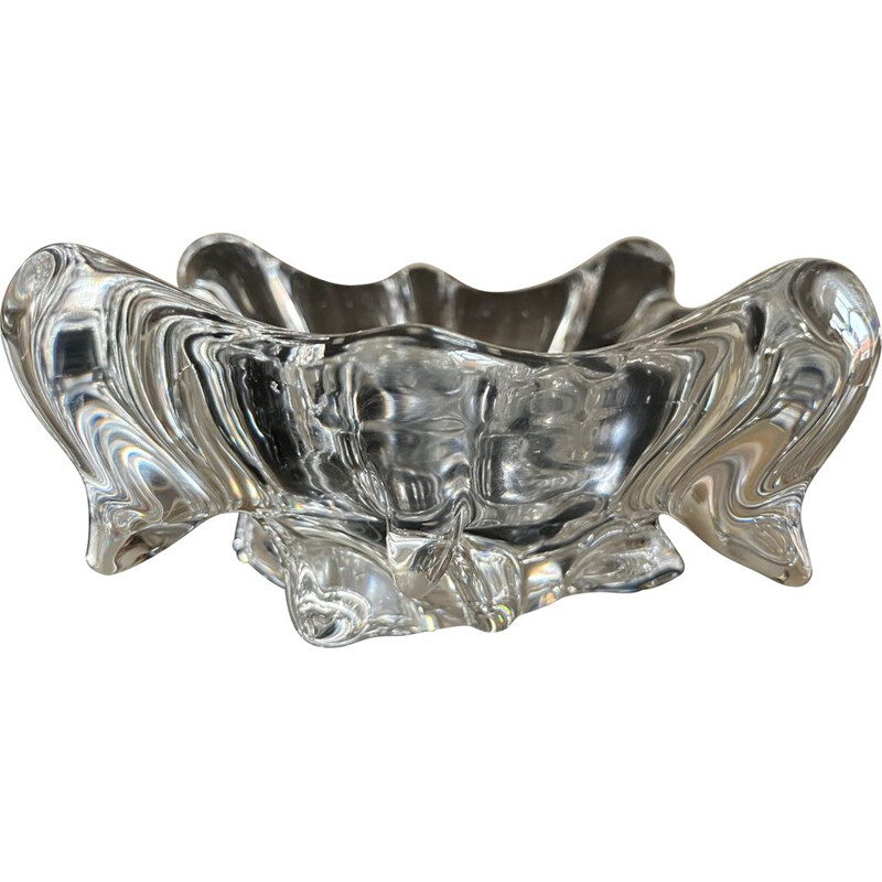 Vintage crystal ashtray, 1970s