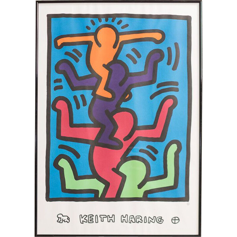 Vintage painting by Keith Haring